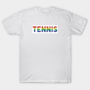 Tennis Gay Pride LGBTQIA+ T-Shirt